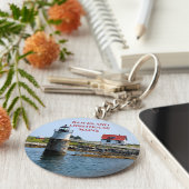 ラムアイランドライトハウスメインキーチェーン キーホルダー (側面)