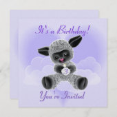 ラムアンドクラウドチャイルド誕生日招待状 招待状 (正面/裏面)