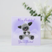 ラムアンドクラウドチャイルド誕生日招待状 招待状 (スタンド正面)