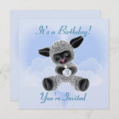 ラムアンドクラウドチャイルド誕生日招待状 招待状 (正面/裏面)