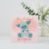 ラムアンドクラウドチャイルド誕生日招待状 招待状 (スタンド正面)