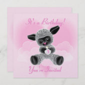 ラムアンドクラウドチャイルド誕生日招待状 招待状 (正面/裏面)