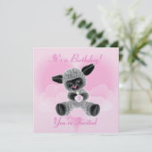 ラムアンドクラウドチャイルド誕生日招待状 招待状 (スタンド正面)