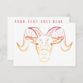 ラムイラストレーション 招待状 (正面/裏面)