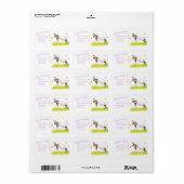 ラムウィムシーな水色の紫色の応答住所 シール (フルシート)