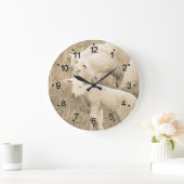 ラムエウヒツファーム動物 ラージ壁時計 (ホーム)