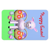 ラムキャラクターとイースターバスケット マグネット (横)