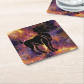 ラムコースター スクエアペーパーコースター (アングル)