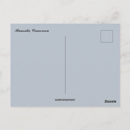 ラムシキ・カメルーンの見解 ポストカード (裏面)