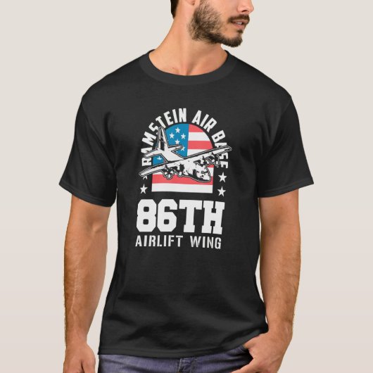 ラムシュタイン航空基地 第86空輸航空団 ドイツのお土産 Tシャツ (正面)