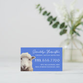 ラムシープ編み物インストラクター 名刺 (スタンド正面)