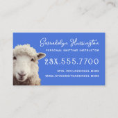 ラムシープ編み物インストラクター 名刺 (正面)