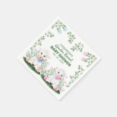 ラムジェンダーが赤ちゃんシャワーを明らかにする スタンダードカクテルナプキン (角)