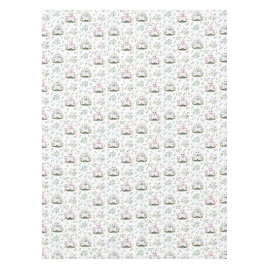 ラムジェンダーが赤ちゃんシャワーを明らかにする テーブルクロス (正面)