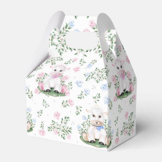 ラムジェンダーが赤ちゃんシャワーを明らかにする フェイバーボックス (裏面サイド)