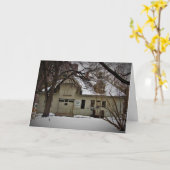 「ラムジー・キャリッジ・ハウス」 クリスマスカード カード (黄色い花)