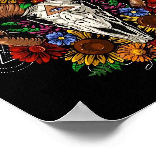 ラムスカル花 ポスター (角)