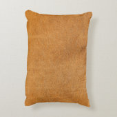 ラムスキンイタリアンレザー：ヴィンテージテクスチャ アクセントクッション (裏面(縦))