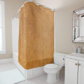 ラムスキンイタリアンレザー：ヴィンテージテクスチャ シャワーカーテン (インサイチュ)