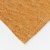 ラムスキンイタリアンレザー：ヴィンテージテクスチャ フリースブランケット (角)