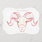 ラムスケッチ 招待状 (正面/裏面)