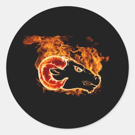 ラムステッカー ラウンドシール (正面)