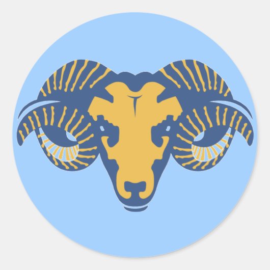 ラムステッカー ラウンドシール (正面)