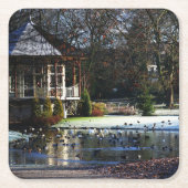 ラムズウォエラザティーハウスコースタクン スクエアペーパーコースター (正面)