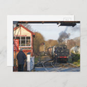 ラムズボトムの蒸気列車 ポストカード (正面/裏面)