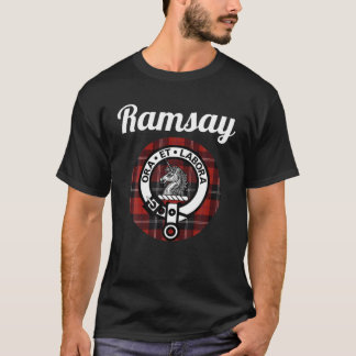 ラムセイクランススコットランド名コート・オブ・アームズタータンチェック Tシャツ