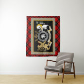 ラムセイクランバッジ&タータンチェック パーソナライズされた タペストリー (インサイチュ)
