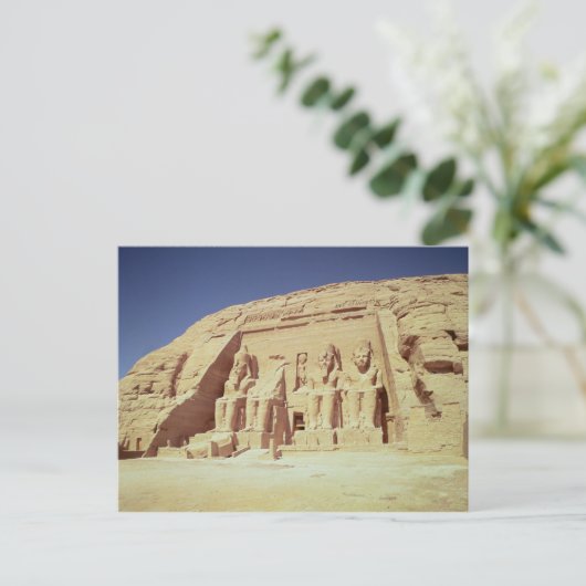 ラムセス2世の神殿のファサード ポストカード (スタンド正面)