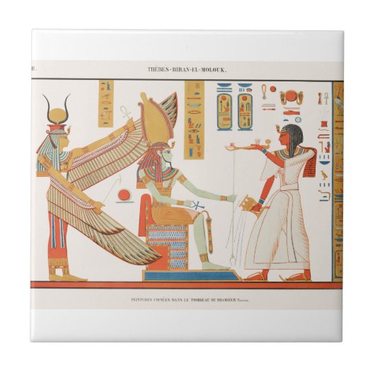 ラムセス4世エジプト古代美術の墓 タイル (正面)