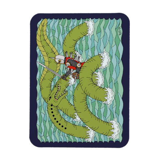 ラムトン虫 マグネット (縦)