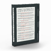 ラムバムのユダヤ教の13原則ダークグリーン フォトブロック (左)