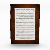 ラムバムのユダヤ教の13原則レッド・オレンジ フォトブロック (正面)