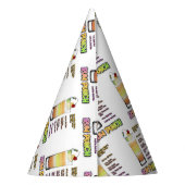 ラムパンチカクテルレシピアート パーティーハット (裏面)