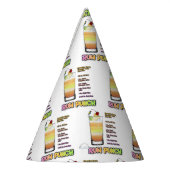 ラムパンチカクテルレシピアート パーティーハット (左)