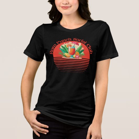 ラムパンチソーシャルクラブ、赤 トライブレンドＴシャツ (正面)