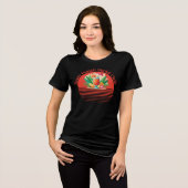 ラムパンチソーシャルクラブ、赤 トライブレンドＴシャツ (正面全面)
