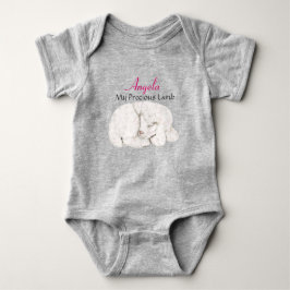 ラムパーソナライズされた大切 ベビーボディスーツ