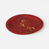 ラムヒツジ又はヤギの紙プレート ペーパープレート (アングル)