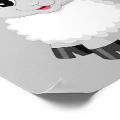 ラムヒツメカワイファーム動物ベビー ポスター (角)