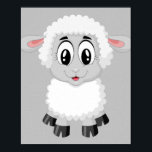 ラムヒツメカワイファーム動物ベビー ポスター<br><div class="desc">ラム羊かわいい家畜のベビーポスター</div>