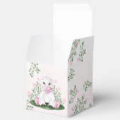 ラムピンクローゼスフローラベビーシャワー フェイバーボックス (オープン)