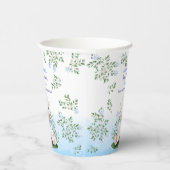 ラムブルーフローラベビーシャワー 紙コップ (右)