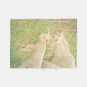 ラムベビーアニマルズヒツジ フリースブランケット (正面(横))