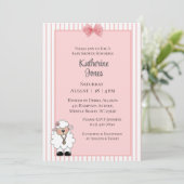 ラムベビーシャワー招待状 招待状 (スタンド正面)