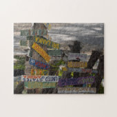 ラムポイントで投稿に署名する。グランドケイマン ジグソーパズル (横)