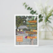 ラムポイント、グランドケイマンカラフルシンボルや象徴 ポストカード (スタンド正面)